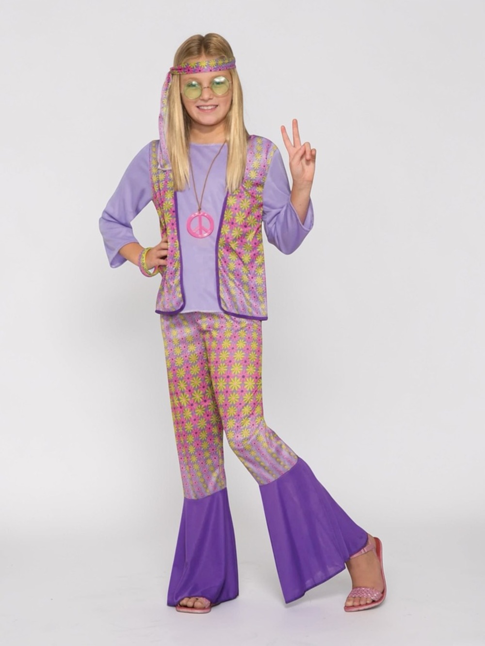 New In Bag Forum 60’s / 70’s Generation Groovy Hippie Child Costume Small (4-6)